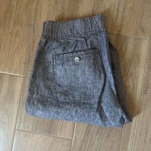 Athleta Charcoal Linen Pants